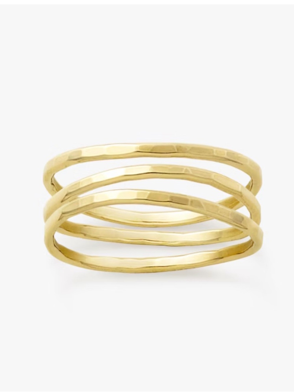 James Avery 14K Gold Delicate Forged Rings Set of 3 - Size 6.5